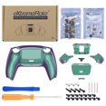 thumbnail image 3 of eXtremeRate Chameleon Green Purple Programable RISE 2.0 Remap Kit for PS5 Controller BDM-010/020, Upgrade Board & Redesigned Back Shell & Back Button Attachment for PS5 Controller - NOT A Controller, 3 of 8