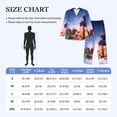 thumbnail image 4 of Yiaed Lantern On Snow With Christmas Print Men’s Pajamas Set - Long Sleeve Button Down Sleep Shirt and Pajama Bottoms Sleepwear Set Mens Pjs Sets Men's Pajama Bottoms-Medium, 4 of 7