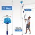 thumbnail image 4 of Cobweb Duster with Extension Pole - 6 FT Lightweight Stainless Steel Extendable Ceiling Fan for High Ceilings, Mum Stiff PET Bristle Spider Web Brush Indoor/Outdoor Cleaning, 4 of 4