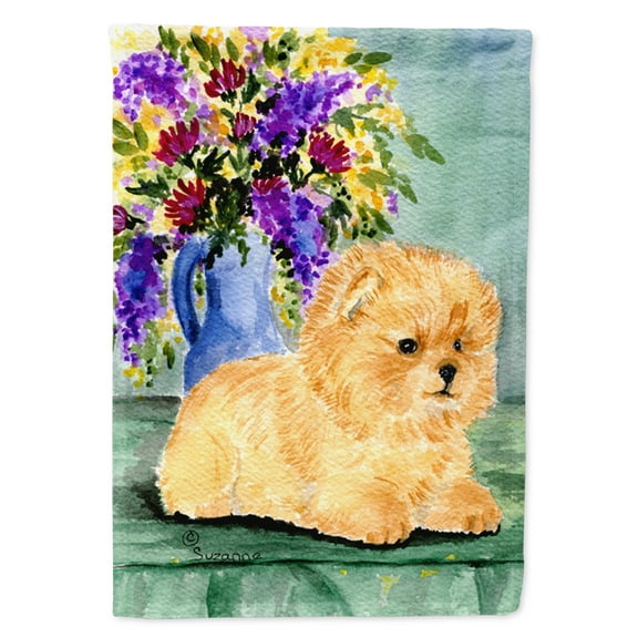 Caroline's Treasures SS8302-FLAG-PARENT Pomeranian Flag, , multicolor