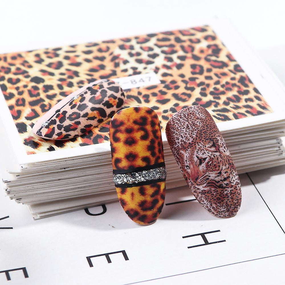 68 Sheets Nail Art Stickers Water Transfer Nail Sticker Nail Decals Nail Art Decoration Manicure Set for Salon Home Use