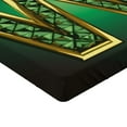 thumbnail image 2 of Ambesonne Modern Fitted Sheet, Golden Emerald, Twin Size, Jade Green, 2 of 3
