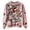 Pink, variant on Women's Pullover Christmas Sweater Cute Cat Snowflake Crewneck Winter Knit Tops Loose Casual Sweaters