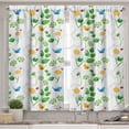 thumbnail image 2 of Ambesonne Flower Valance & Curtain, Ladybugs on Chamomiles, 55"x36", White Green, 2 of 6