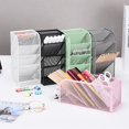 thumbnail image 2 of 1 Pcs Pen Holder Multifunctional Large Capacity Hollow Out Design Obliquely Inserted Multiple Layers Pen Makeup Brushes Holder office Stationery, 2 of 10