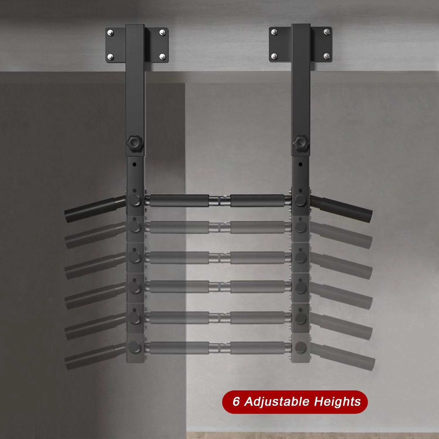 Wall Joist Mount Pull Up Bar, Beam Mounted Chin Up Bar for Home Gym