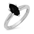 thumbnail image 7 of Solitaire Engagement Ring for Women - 1.5ct Natural Onyx in 14K White Gold Promise Ring, 7 of 7