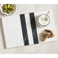 thumbnail image 3 of Santa Barbara Design Studio Table Sugar Marble Serving Platter, 16" x 10", Black Stripe, 3 of 5