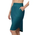thumbnail image 3 of Niobe Clothing Womens High Waist Tulip Knee Length Skirt, 3 of 4