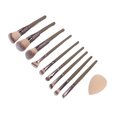 thumbnail image 3 of Pinceles De Maquillaje Sintéticos, Juego De Brochas De 9 Piezas, Esponja Ergonómica Con Estuche De Almacenamiento Para Viajes, 3 of 8