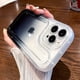 thumbnail image 2 of Funda de teléfono transparente de lujo para iPhone 14, 13, 12, 11 Pro Max Plus, parachoques de color degradado, a prueba de golpes Fivean unisex, 2 of 2