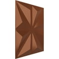 thumbnail image 2 of 19 5/8"W x 19 5/8"H Bailey EnduraWall Decorative 3D Wall Panel, Bright Coat Copper (Covers 2.67 Sq. Ft.), 2 of 6