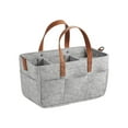 thumbnail image 2 of Foldable Diaper Caddy Organizer Portable Multi-Compartment Storage Bag 13x9.1x7.08 inch(Gray), 2 of 5