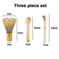 thumbnail image 2 of Matcha Whisk Set - Matcha Whisk, Traditional Scoop, Tea Spoon. Handmade From Natural Bamboo, 2 of 5