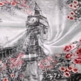 thumbnail image 4 of SKYSONIC Velvet Plush Throw Thermal Blanket - 4x5FT - Summer London Rose Printed for Couch Bed Sofa Car, 4 of 5