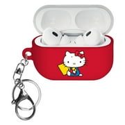 Sanrio AirPods Pro 2 Case Key Ring Keychain Holder Strap Hole Hard AirPods Pro 2nd Generation 2022 Cover - Hello Kitty Writing
