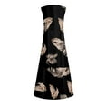 thumbnail image 5 of SMihono Robes Bohèmes d'Été Femmes Grande Taille Mode Femmes Décontracté Col en V Robes Imprimées Été Robe Sans Manches à Enfiler, 5 of 5