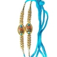 thumbnail image 1 of Rakhi Traditional for Brother Sister, Multi Color Beautiful & Fancy Designer Thread Raksha Bandhan Rakhi Gift for loving Brother/Sister, Kids, Friends & Father and Family. (Design 2- Beautiful Sky blu, 1 of 2