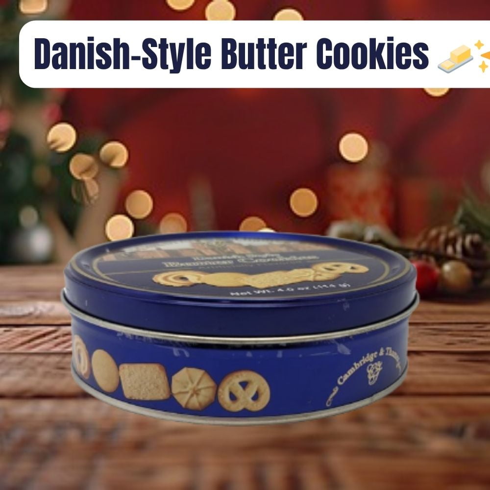 Cambridge & Thames Danish Butter Cookies – 6 Pack Bulk Value | Classic Assorted Biscuit Tins | Rich Creamy Butter Taste | Perfect for Parties, Gifting, Offices & Holidays