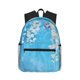 thumbnail image 1 of Disketp Hanging Orchids Floral Blue Mochila Ligera Clásica con Múltiples Bolsillos, Mochila Casual para Hombre y Mujer, Ideal para Escuela, Trabajo y Viajes, 1 of 6