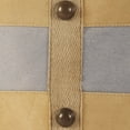 thumbnail image 6 of LR Home Medium Striped Indoor Cylinder Pouf, Tan/Gray, 16" x 16" x 16", 6 of 7
