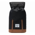 thumbnail image 2 of Herschel Retreat Unisex Polyester Black Saddle Brown Casual Backpack 10066-02462-OS, 2 of 5