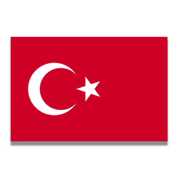 Magnet Me Up Turkey Turkish Flag Vinyl Automotive Magnet Decal, 4x6 Inches