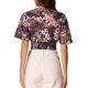 thumbnail image 3 of INSPIRAR CHIC Blusas Cortas de Manga Corta con Cuello en V de Verano con Estampado Floral XL Azul Oscuro, 3 of 6