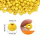 thumbnail image 2 of Uxcell 500 Pcs Cuentas de Madera Natural para Manualidades de Joyería, Amarillo (8 x 7mm, Agujero de 3mm), 2 of 5