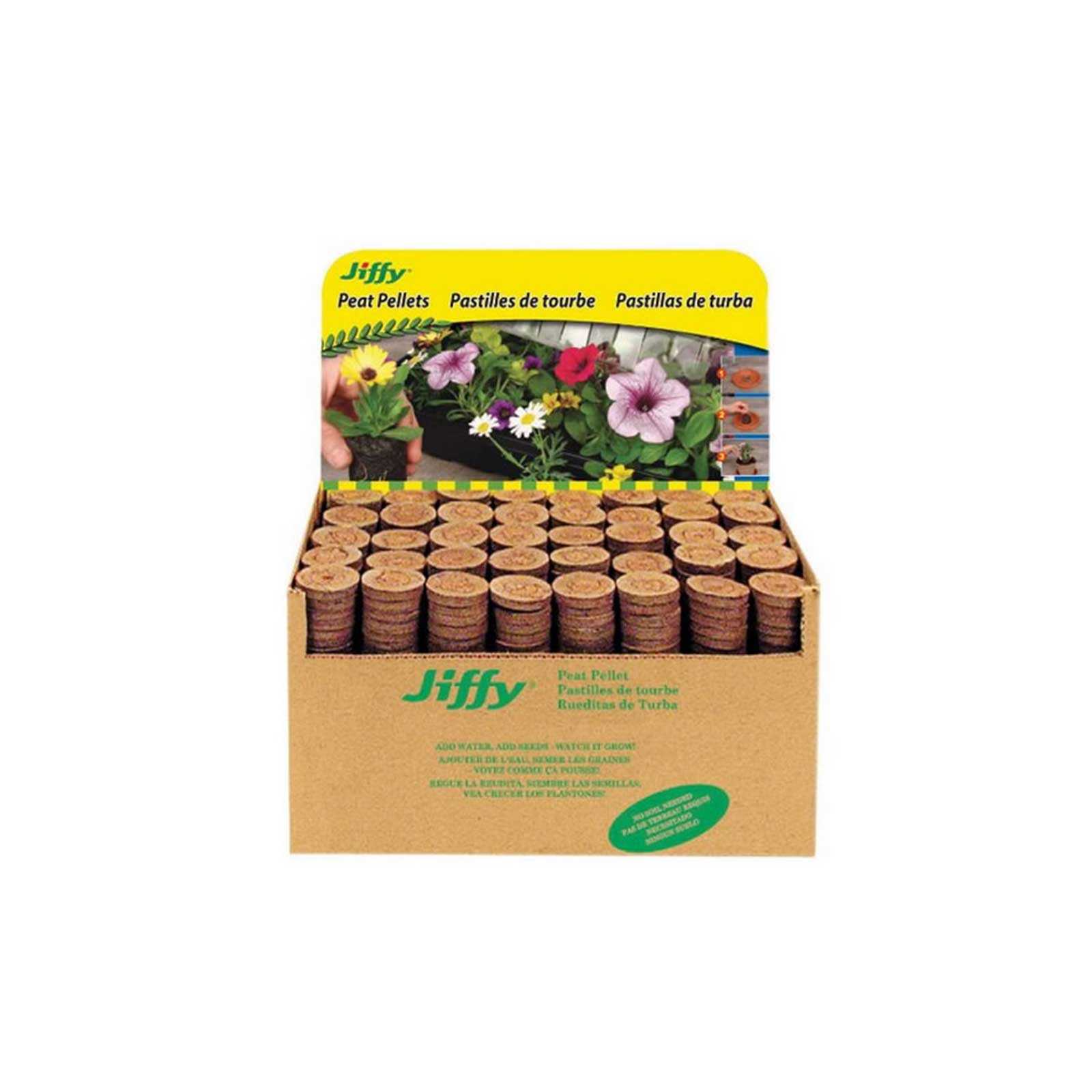 7 24 mm x 43 mm en germination horticole Peat Pellet 50 Pastilles Jiffy 