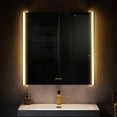 thumbnail image 2 of Blossom Binary 36"x32" LED Mirror – Brushed Gold Frame | Foldable Wings | Anti-Fog | Dimmable | Smart Touch, 2 of 9
