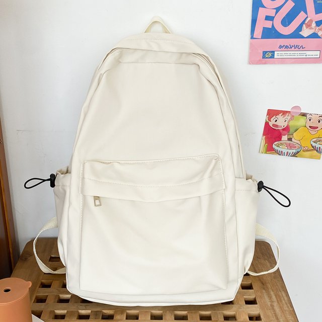 Mochila de moda para adolescentes, correa ajustable con cremallera sólida para viajes, salidas, uso diario
