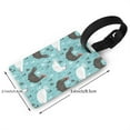 thumbnail image 4 of Daiia Lovely Roosters Durable Luggage Tags with Secure Strap Travel ID Tags Suitcase ID Tags Bag Identification Tags - Easy Identification for Men and Women, 4 of 8