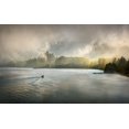 thumbnail image 2 of Dou, Shenshen 18x13 Black Ornate Wood Framed with Double Matting Museum Art Print Titled - Columbia Gorge Fog, 2 of 4