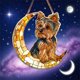 thumbnail image 4 of Decoración colgante de ventana acrílica con diseño de Yorkshire Terrier | Vitral con diseño de media luna dorada | Decoración para porches y rincones de lectura con temática de mascotas, 4 of 4