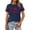 Navy, variant on Women Canada Pride T Shirt Canadian Flag Short Sleeve Holiday Tees Top Women National Day Patriotic 1st July Women Canada Pride Casual Graphic Top