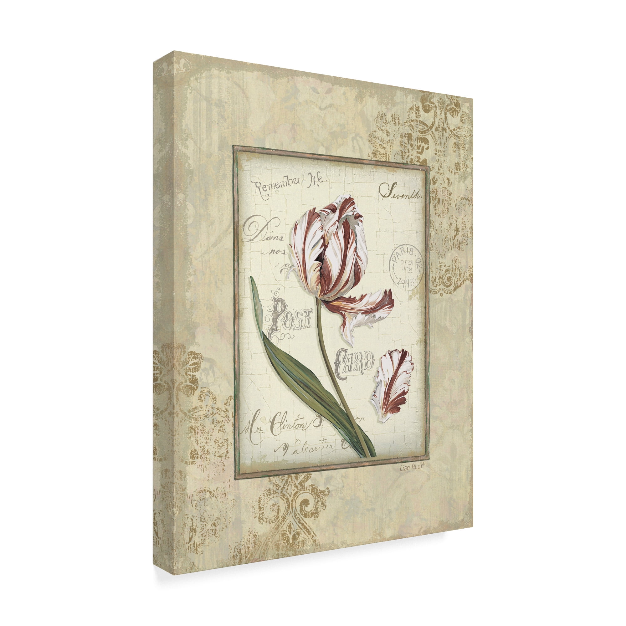 Trademark Fine Art 'Romantic Letters II' Canvas Art by Lisa Audit