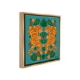 thumbnail image 4 of Stupell Industries Symmetrical Tigers & Nature Animals & Insects Painting Brown Floater Framed Canvas Art Print Wall Art, 25 x 25, 4 of 10