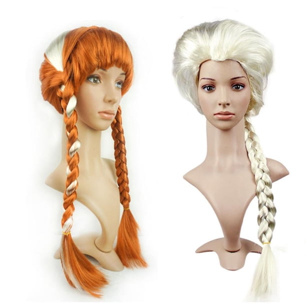 Peluca trenzada larga, figura de película de dibujos animados, peluca de cosplay, peluca de figura de película, funcionalidad versátil