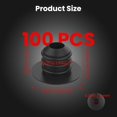 thumbnail image 2 of 100Pcs Pegboard Hook Locks, Peg Board Locks Stoppers Fit for 1/4 Inch Peg Board for Stopping Hooks from Falling Off (Black), 2 of 7