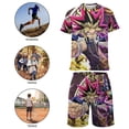 thumbnail image 4 of Kids Yu-Gi-Oh Short Sleeve T-Shirt And Shorts Outfit Set Athletic Mesh Shorts Set for Boys, 4 of 7