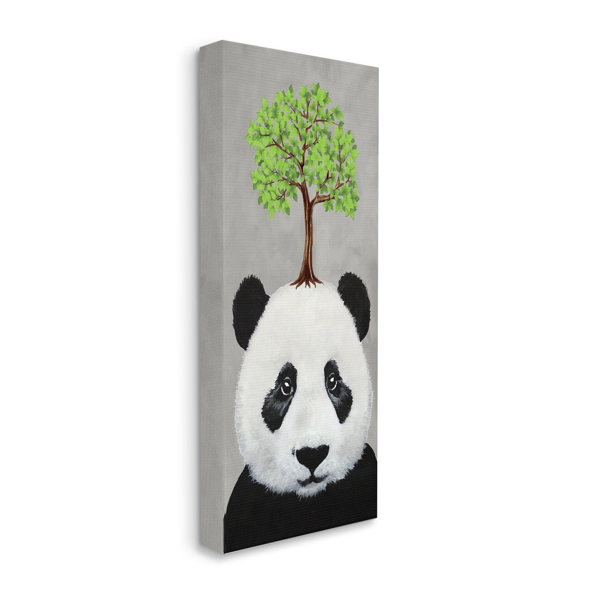 Stupell Industries Panda Bear & Tree Nature Portrait Animals & Insects Painting Gallery Wrapped Canvas Print Wall Art
