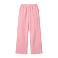 thumbnail image 3 of GiLiling Teen Girls Barrel Sweatpants High Waisted Fleece Baggy School Sweat Pants Barrel Leg Pants High Waisted Baggy Fit Pants (Pink, 11-12 Years), 3 of 7