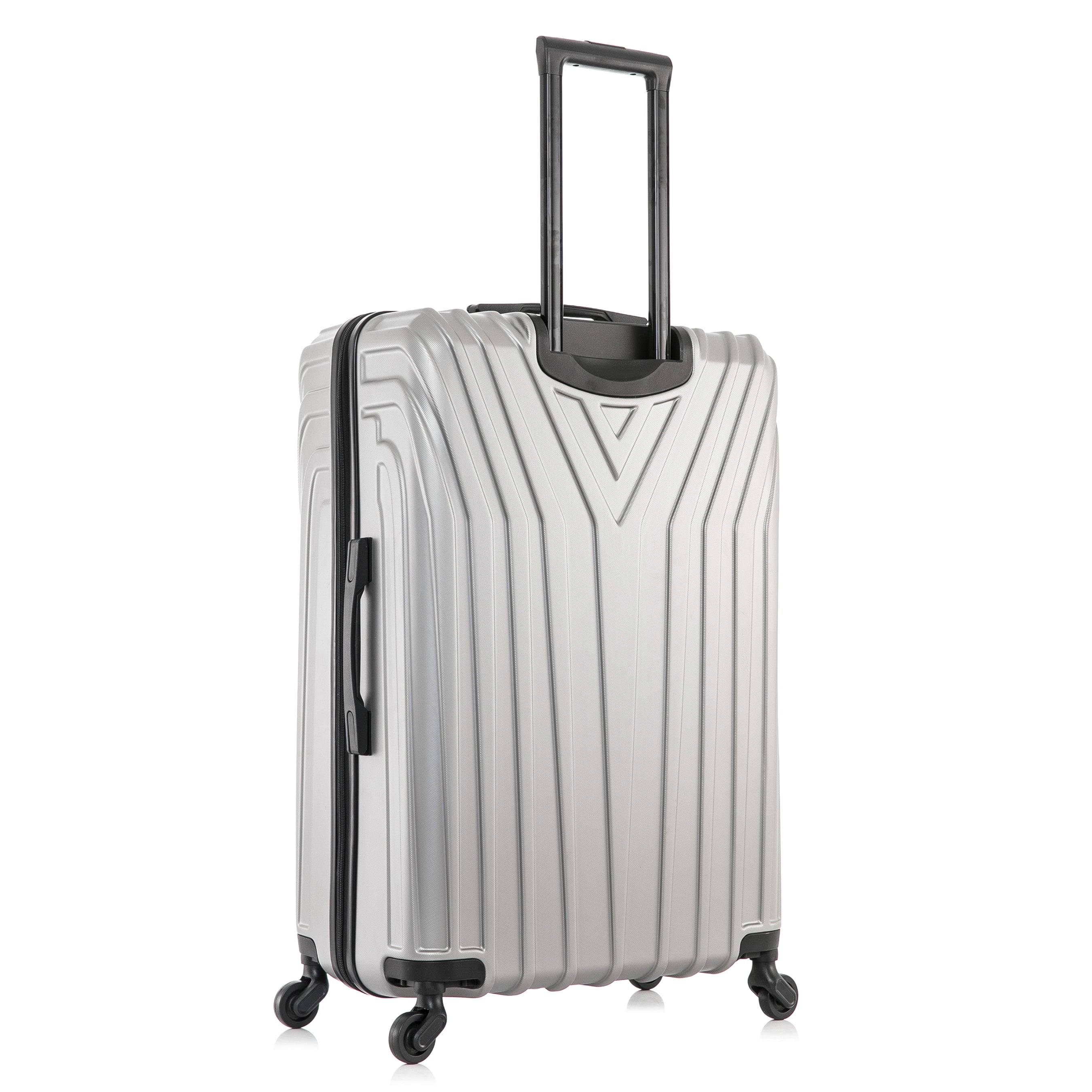 InUSA Vasty 28" Hardside Lightweight Luggage with Spinner Wheels, Handle, and Trolley, Gray