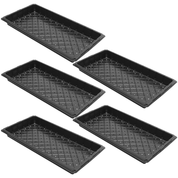 PAMINGONO 5Pcs Seedling Germination Trays Rectangular Plastic for Root Protection in Greenhouse