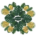 thumbnail image 3 of Bearachild 70 piezas, 10 tipos de hojas de palma artificiales, plantas de imitación, decoración de , decoraciones, fiesta, jungla, bosque, Decoración del hogar, 3 of 6