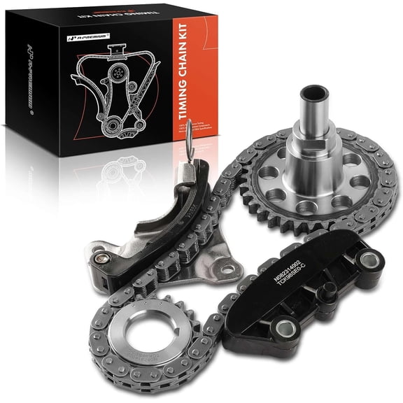 A-Premium 5-PC Engine Timing Chain Kit Compatible with Ford Explorer 1997-2010, Explorer Sport 2001-2003, Explorer Sport Trac, Mustang, Ranger & Mazda B4000 & Mercury Mountaineer - SOHC, V6 4.0L