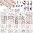 thumbnail image 1 of 50 Sheets Nail Sticker DIY Flower Butterfly Water Transfer Nail Decal Nail Decor, 1 of 10
