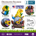 thumbnail image 2 of Bloom with Joy Sunflower Gnome 10" Garden Statue Figurine with Guitar, Spring and Summer Home Decoration, 2 of 8