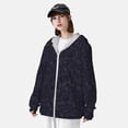 thumbnail image 3 of Saiise Beautiful Roses Pattern Sun Protection Hoodie for Men and Women, Lightweight Quick-Dry Windproof with Hood and Zip-3X-Large, 3 of 7